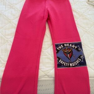 Boys Lie Pink Pantsuit with Heart Patch